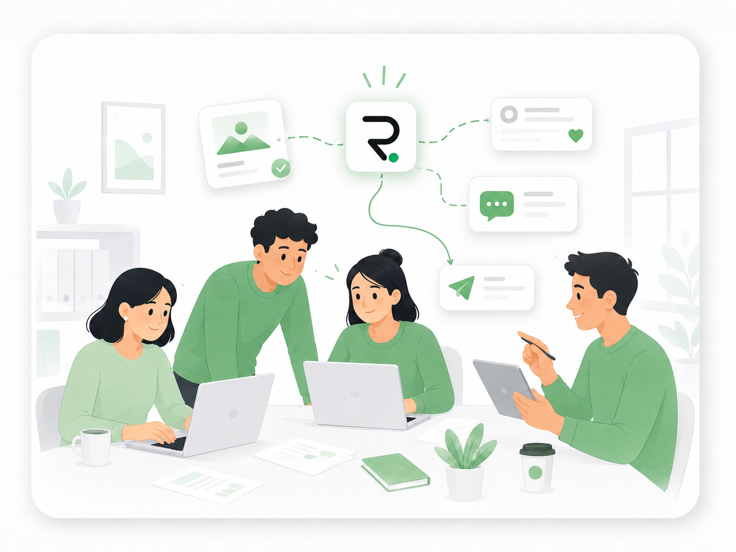 Pequena empresa usando a Reefly